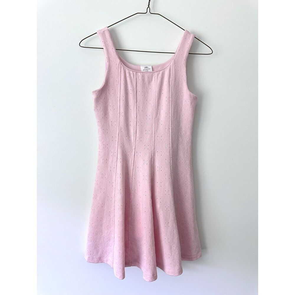 Abercrombie & Fitch Kids Girls Pink Eyelet activewear mini Dress